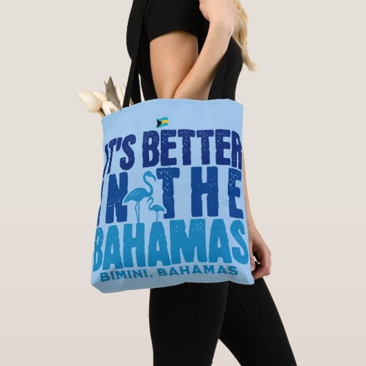 Bahamas Souvenir Gift: Bimini Bahamas Cruise Tote Bag (Dichtbij)