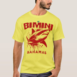 Bahamas Souvenir Gift: Bimini Bahamas haai vis T-shirt