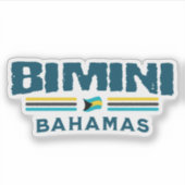 Bahamas Souvenir Gift: Bimini Bahama's Onafhankeli Sticker (Voorkant)