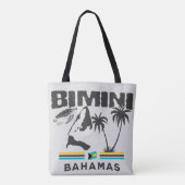 Bahamas Souvenir Gift: Bimini Bahama's Onafhankeli Tote Bag (Achterkant)