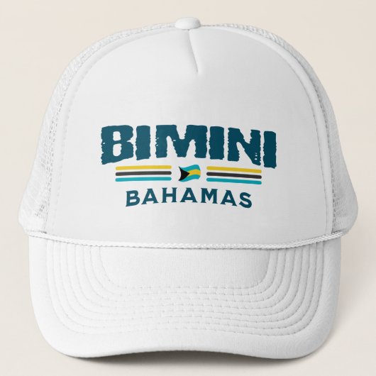 Bahamas Souvenir Gift: Bimini Bahama's Onafhankeli Trucker Pet (Voorkant)