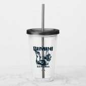 Bahamas Souvenir Gift: Bimini Bahamas Snorkelen Acryl Drinkbeker (Voorkant)