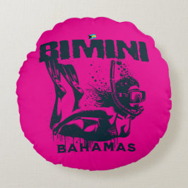 Bahamas Souvenir Gift: Bimini Bahamas Snorkelen Rond Kussen