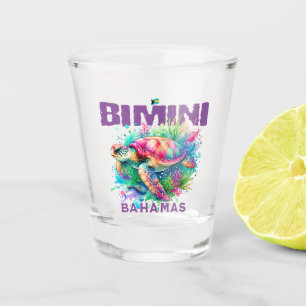 Bahamas Souvenir Gift: Bimini Bahamas Zee Schildpa Shot Glas