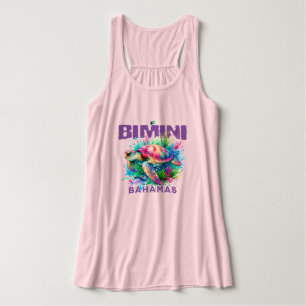Bahamas Souvenir Gift: Bimini Bahamas Zee Schildpa Tanktop