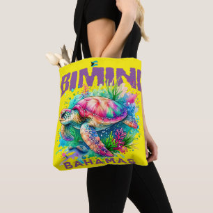 Bahamas Souvenir Gift: Bimini Bahamas Zee Schildpa Tote Bag