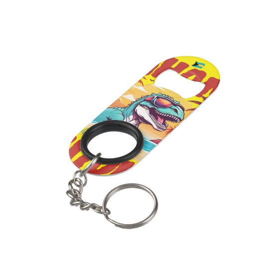 Bahamas Souvenir Gift: Eleuthera Bahama Saurus Mini Flessenopener (Achterkant Gekanteld)