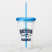 Bahamas Souvenir Gift: Eleuthera Bahamas Bonefish Acryl Drinkbeker (Voorkant)