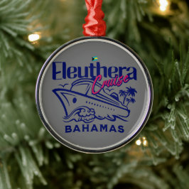 Bahamas Souvenir Gift: Eleuthera Bahamas Cruise Metalen Ornament