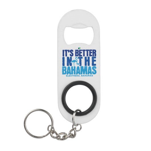 Bahamas Souvenir Gift: Eleuthera Bahamas Cruise Mini Flessenopener (Voorkant)