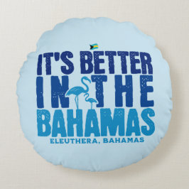 Bahamas Souvenir Gift: Eleuthera Bahamas Cruise Rond Kussen