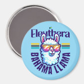 Bahamas Souvenir Gift: Eleuthera Bahamas Llama Magneet (Voorkant / Achterkant)