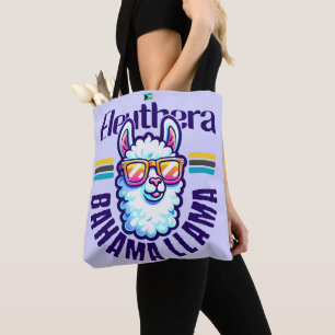 Bahamas Souvenir Gift: Eleuthera Bahamas Llama Tote Bag
