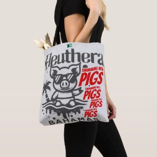 Bahamas Souvenir Gift: Eleuthera Bahamas Varkens Tote Bag