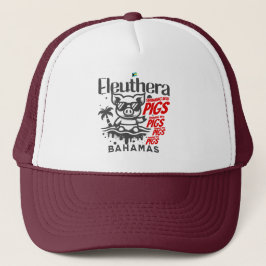 Bahamas Souvenir Gift: Eleuthera Bahamas Varkens Trucker Pet