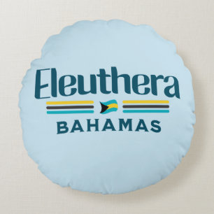 Bahamas Souvenir Gift: Eleuthera Bahamas Vlag Rond Kussen