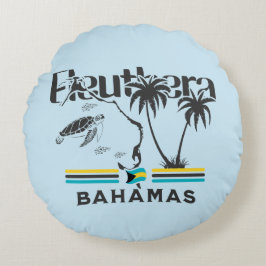 Bahamas Souvenir Gift: Eleuthera Bahamas Vlag Rond Kussen