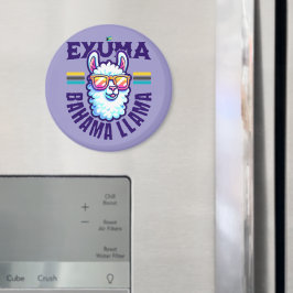 Bahamas Souvenir Gift: Exuma Bahamas Bahama Llama Magneet