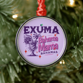 Bahamas Souvenir Gift: Exuma Bahamas Bahama Mama Metalen Ornament