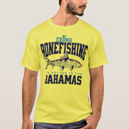 Bahamas Souvenir Gift: Exuma Bahamas Bonefishing T-shirt