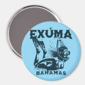 Bahamas Souvenir Gift: Exuma Bahamas Dive Magneet (Voorkant / Achterkant)