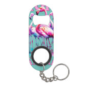 Bahamas Souvenir Gift: Exuma Bahamas Flamingo Mini Flessenopener (Achterkant)