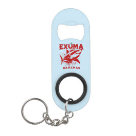 Bahamas Souvenir Gift: Exuma Bahamas haai vis Mini Flessenopener