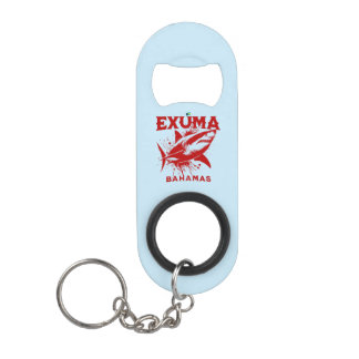 Bahamas Souvenir Gift: Exuma Bahamas haai vis Mini Flessenopener