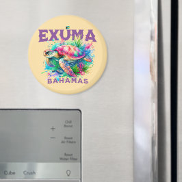 Bahamas Souvenir Gift: Exuma Bahamas Zee Schildpad Magneet