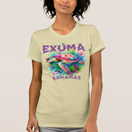 Bahamas Souvenir Gift: Exuma Bahamas Zee Schildpad T-shirt