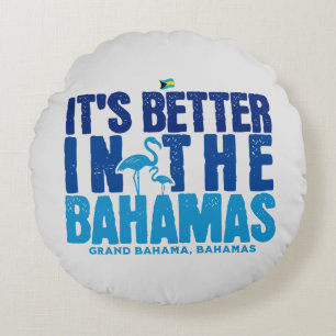 Bahamas Souvenir Gift: Grand Bahama Bahamas Cruise Rond Kussen