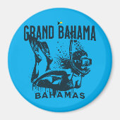 Bahamas Souvenir Gift: Grand Bahama Bahamas Dive Magneet (Voorkant)