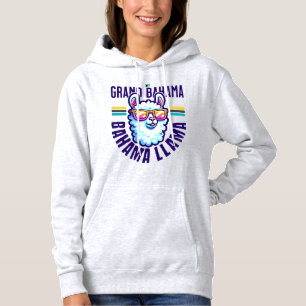 Bahamas Souvenir Gift: Grand Bahama Bahama's Llama Hoodie