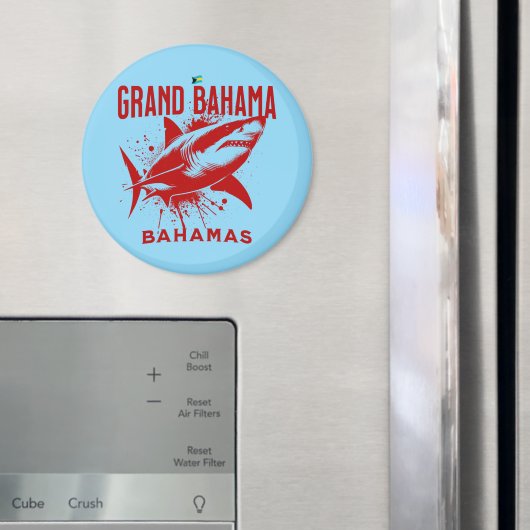 Bahamas Souvenir Gift: Grand Bahama Bahamas Shark Magneet (Insitu (Koelkast))