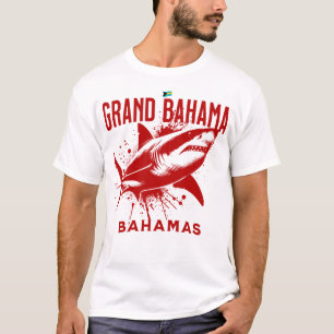 Bahamas Souvenir Gift: Grand Bahama Bahamas Shark T-shirt