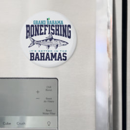 Bahamas Souvenir Gift: Grand Bahama Bonefishing Magneet