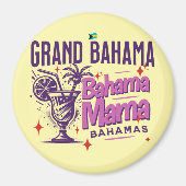 Bahamas Souvenir Gift: Grand Bahama Mama Cruise Magneet (Voorkant)