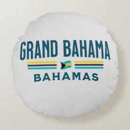 Bahamas Souvenir Gift: Grand Bahama Onafhankelijkh Rond Kussen