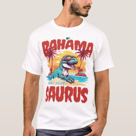 Bahamas Souvenir Gift: Grand Bahama Saurus T-Rex T-shirt