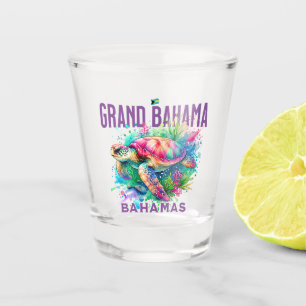 Bahamas Souvenir Gift: Grand Bahama Zee Schildpad Shot Glas