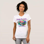 Bahamas Souvenir Gift: Grand Bahama Zee Schildpad T-shirt (Voorkant volledig)
