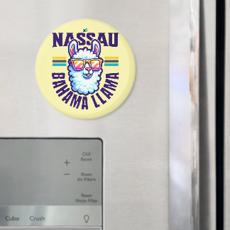 Bahamas Souvenir Gift: Nassau Bahamas Bahama Llama Magneet