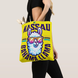 Bahamas Souvenir Gift: Nassau Bahamas Bahama Llama Tote Bag