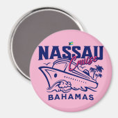 Bahamas Souvenir Gift: Nassau Bahamas Cruise Magneet (Voorkant / Achterkant)