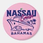 Bahamas Souvenir Gift: Nassau Bahamas Cruise Magneet (Voorkant)