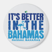 Bahamas Souvenir Gift: Nassau Bahamas Cruise Magneet (Voorkant)