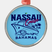Bahamas Souvenir Gift: Nassau Bahamas Cruise Metalen Ornament (Voorkant)