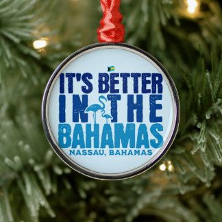 Bahamas Souvenir Gift: Nassau Bahamas Cruise Metalen Ornament