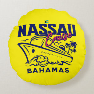 Bahamas Souvenir Gift: Nassau Bahamas Cruise Rond Kussen