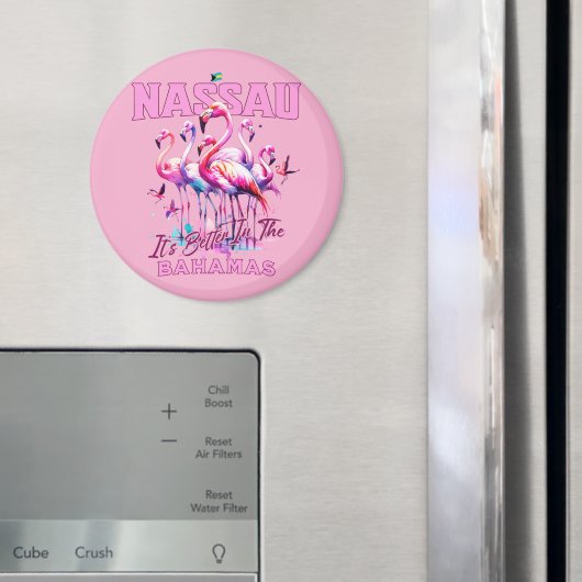 Bahamas Souvenir Gift: Nassau Bahamas Flamingo Magneet (Insitu (Koelkast))